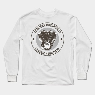 Vintage American Motorcycle Long Sleeve T-Shirt